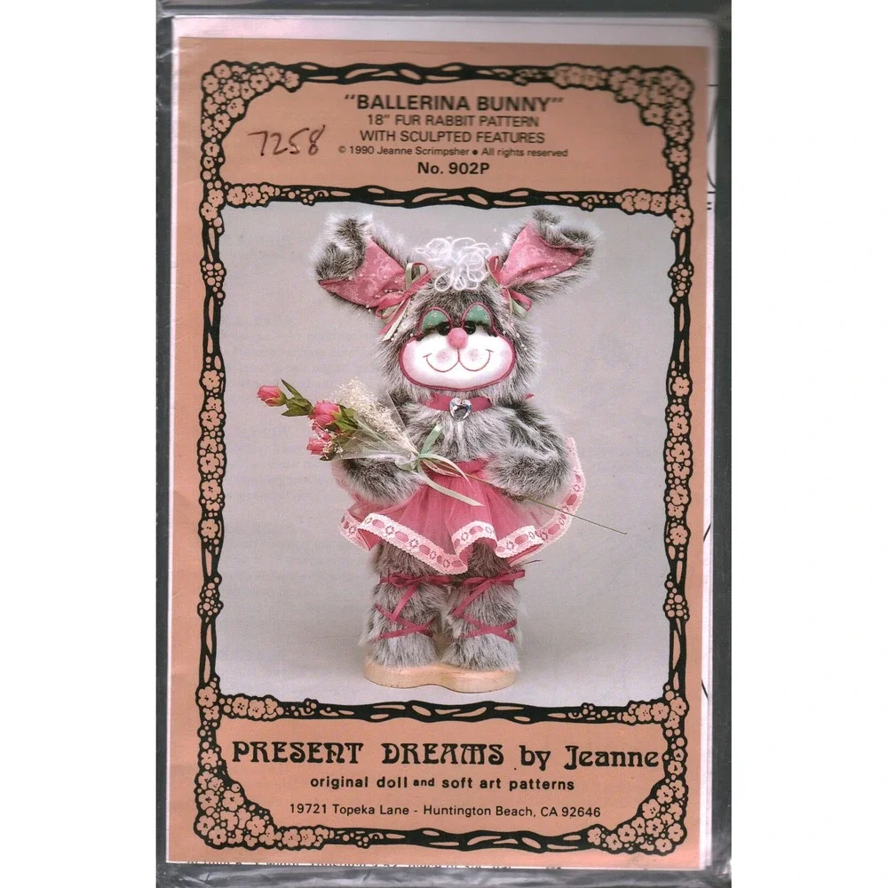 Vintage 1990 Present Dreams Jeanne Ballerina Bunny 18